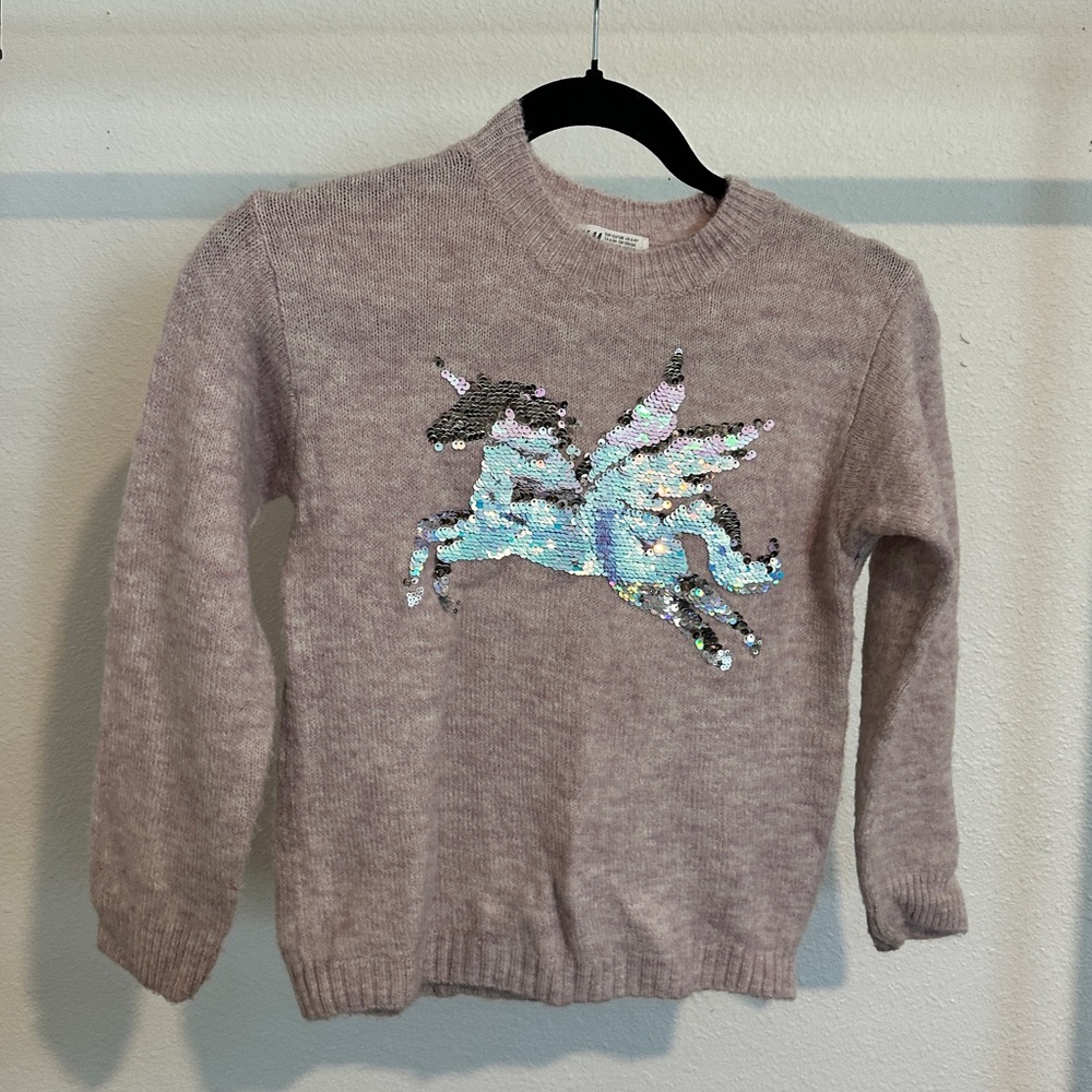 H&M Purple Knit Sweater Cozy Style